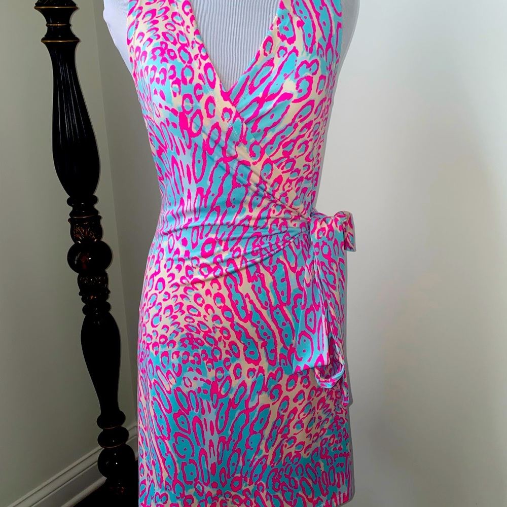 NWT Julie Brown multi meow size XS dress $180 retail extra small